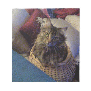 Bloc De Notas Maine Coon Tabby Cat