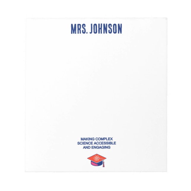 Bloc De Notas Making Complex Science Accessible & Engaging (Frente)