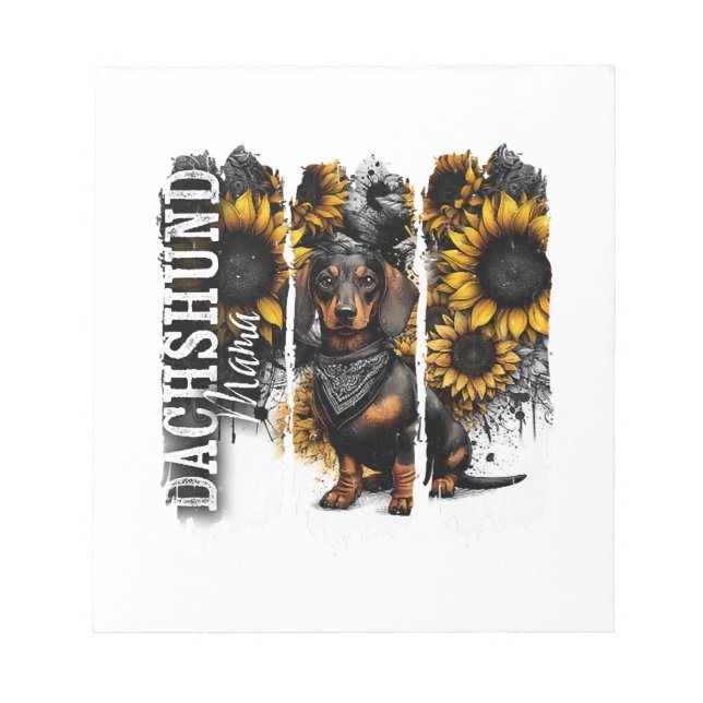Bloc De Notas Mamá Dachshund  (Frente)