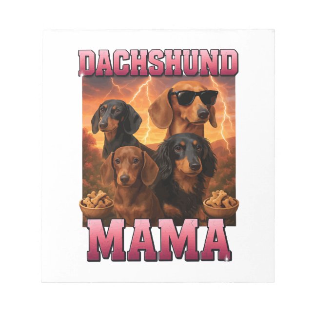 Bloc De Notas Mamá Dachshund (Frente)