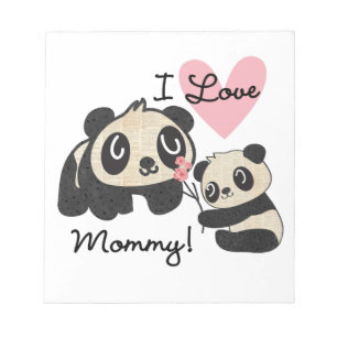Bloc De Notas Mamá del amor de las pandas I