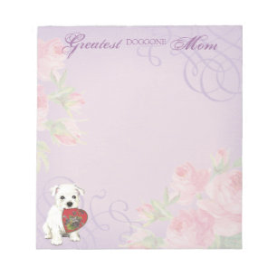 Bloc De Notas Mamá del corazón de Westie
