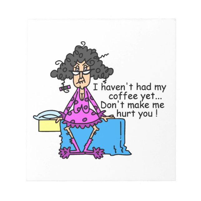 Bloc De Notas Mañana Antes Del Café Humor (Frente)