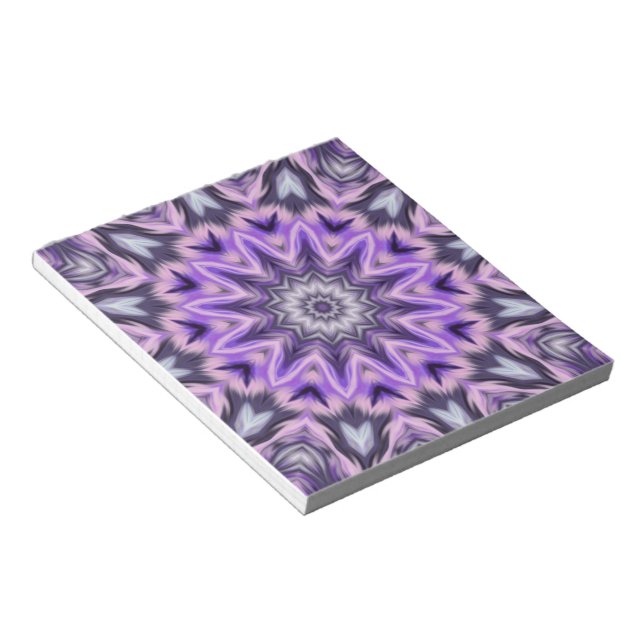 Bloc De Notas Mandala púrpura de Lilac (Lado Derecho)