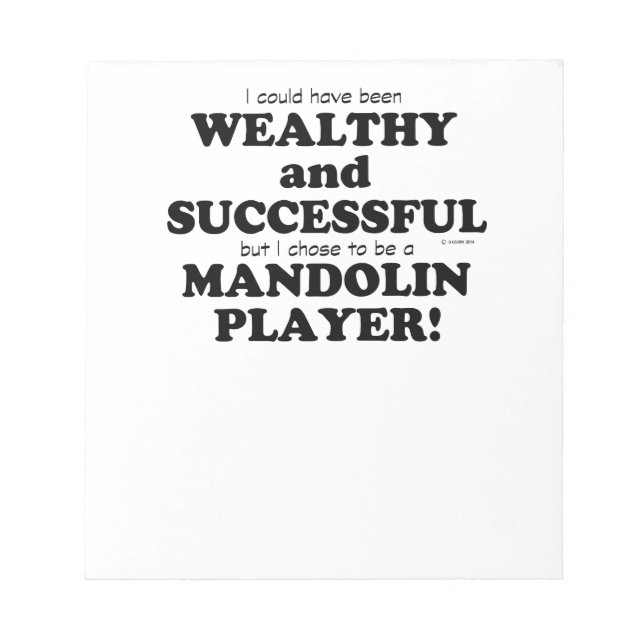 Bloc De Notas Mandolin rico y exitoso (Frente)