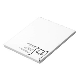 Bloc De Notas Mano de gato divertida dibujó el servicio de Masco