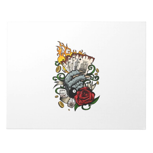 Bloc De Notas Mano De Tarjetas (Frente)