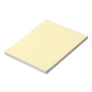 Bloc De Notas mantequilla amarilla lisa macizo pastel