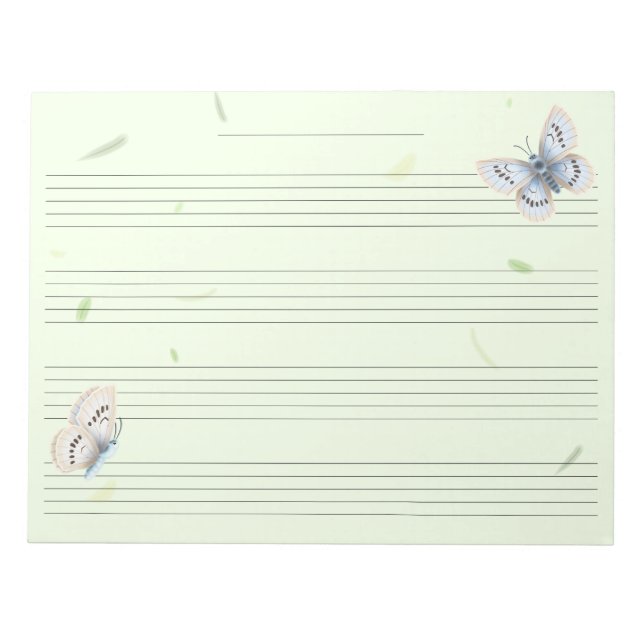 Bloc De Notas Manuscrito de música para niños de reglas extragra (Frente)