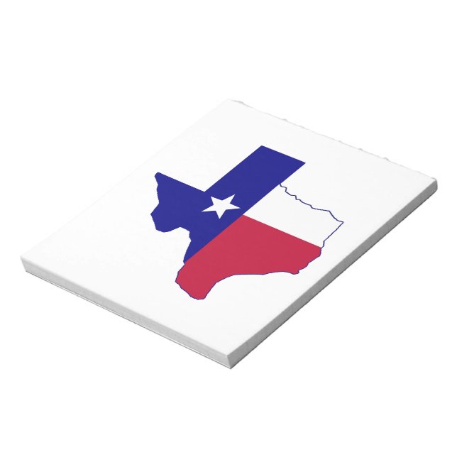 Bloc De Notas Mapa de bandera de Texas (Lado Izquierdo)