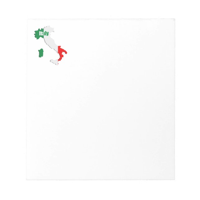 Bloc De Notas Mapa de Italia (Frente)