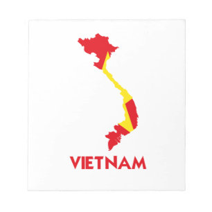 BLOC DE NOTAS MAPA DE VIETNAM