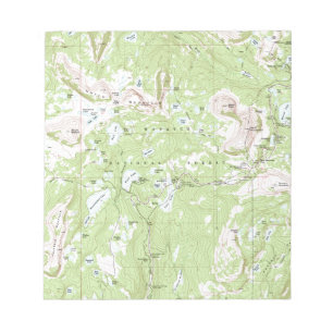 Bloc De Notas Mapa topográfico