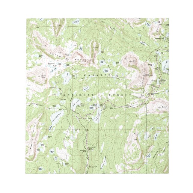 Bloc De Notas Mapa topográfico (Frente)