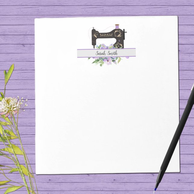 Bloc De Notas Máquina de coser violeta con sabor morado (Subido por el creador)