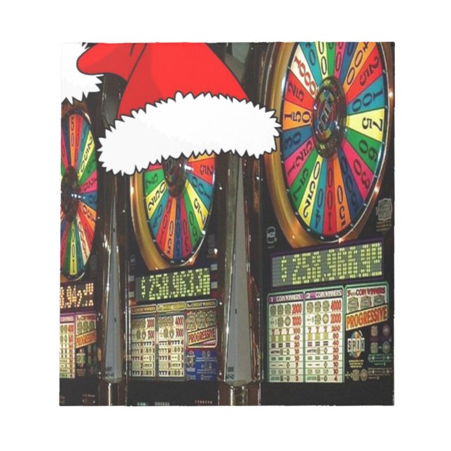 Bloc De Notas Máquinas de ranura Santa Hat (Frente)