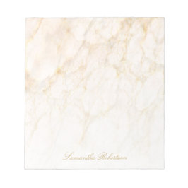 Bloc De Notas Marble elegante color marrón rosa de Rubor