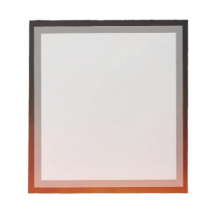 Bloc De Notas Marco fotográfico de la tarjeta Naranja plana clás