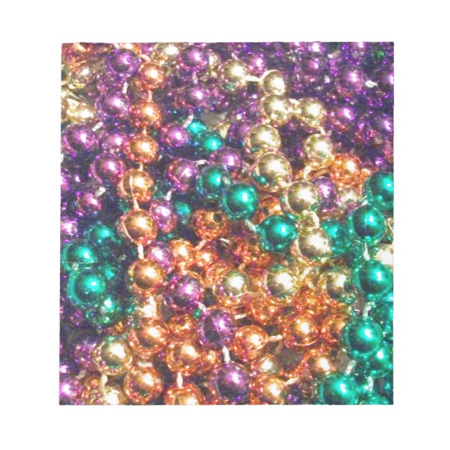 Bloc De Notas Mardi Gras Beads (Frente)
