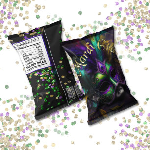 Bloc De Notas Mardi Gras Carnival Chip Bag Wrappers Party Favore