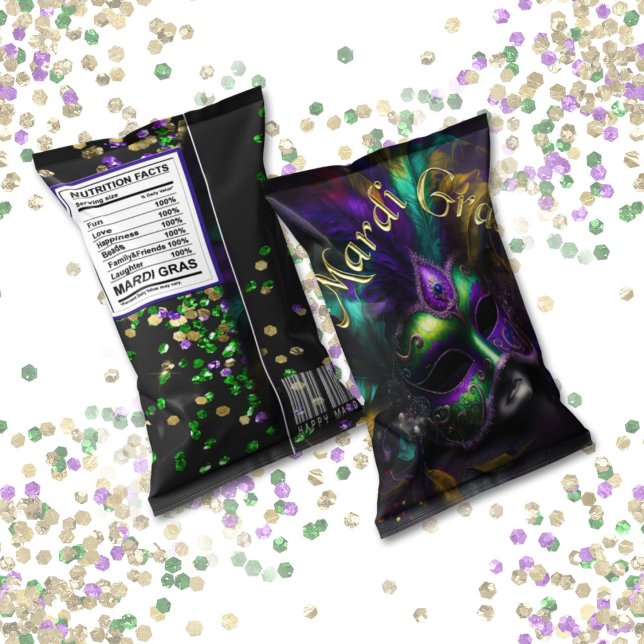 Bloc De Notas Mardi Gras Carnival Chip Bag Wrappers Party Favore (Subido por el creador)