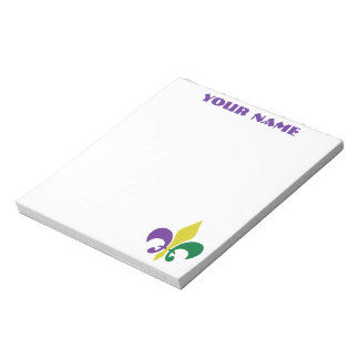 Bloc De Notas Mardi Gras ~ Fleur De Lis
