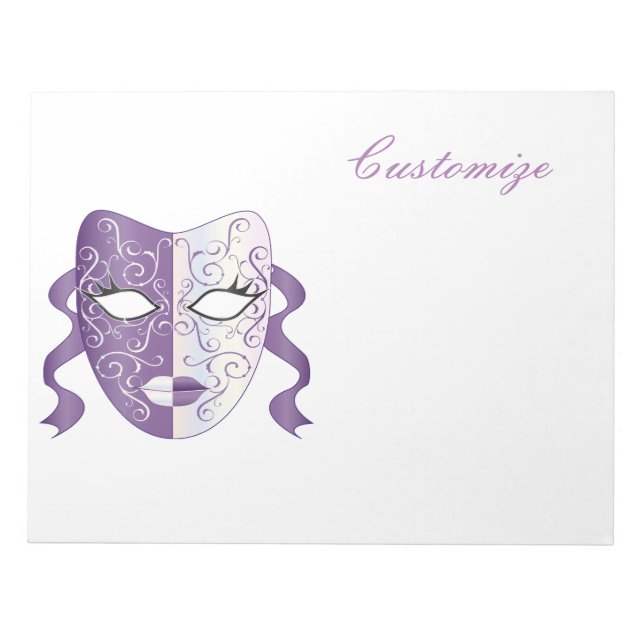 Bloc De Notas Mardi Gras Mask Thunder_Cove (Frente)