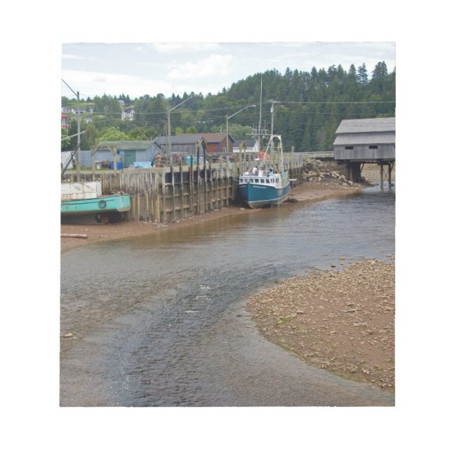 Bloc De Notas Marea baja en la Bahía de Fundy en St. Martins, Ne (Frente)