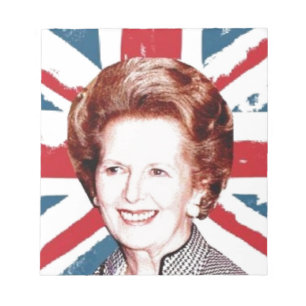 BLOC DE NOTAS MARGARET THATCHER UNION JACK