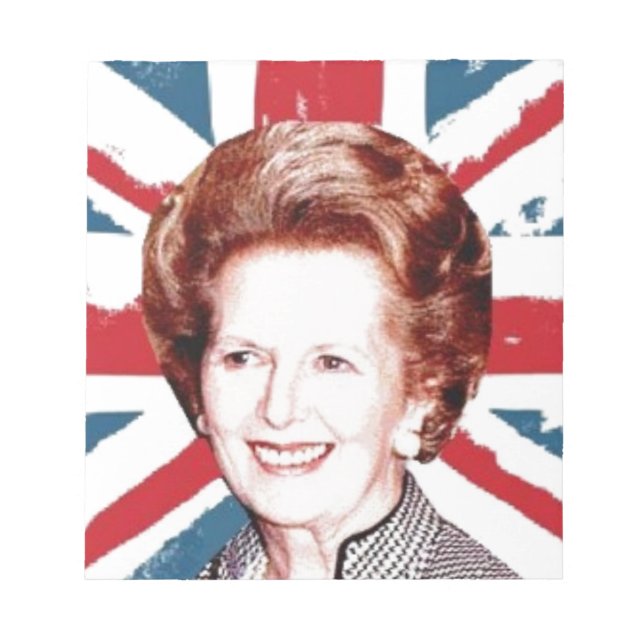 BLOC DE NOTAS MARGARET THATCHER UNION JACK (Frente)