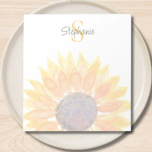Bloc De Notas Margarita con nombre Sunflower