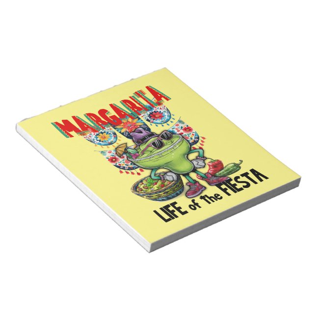 Bloc De Notas Margarita, la vida del Fiesta, cóctel de México (Lado Derecho)