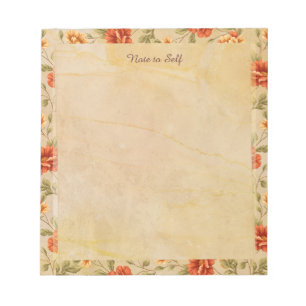 Bloc De Notas Marigold Memoirs Vintage Floral
