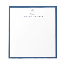 Bloc De Notas marina náutica simple y personalizada Stationery