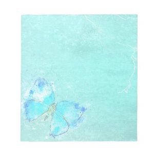 Bloc De Notas Mariposa color azul pastel