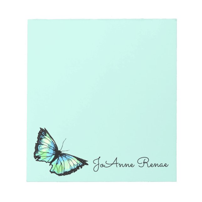 Bloc De Notas "Mariposa de Aqua" (Frente)