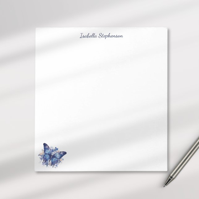 Bloc De Notas Mariposa Floral Acuarela Elegante (Subido por el creador)