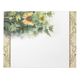 Bloc De Notas Mariposa Forestal Naturaleza de Woodland Tema Note
