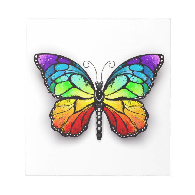 Bloc De Notas Mariposa monarca arcoíris (Frente)