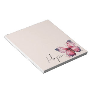 Bloc De Notas Mariposa rosa rosa Rubor Hope