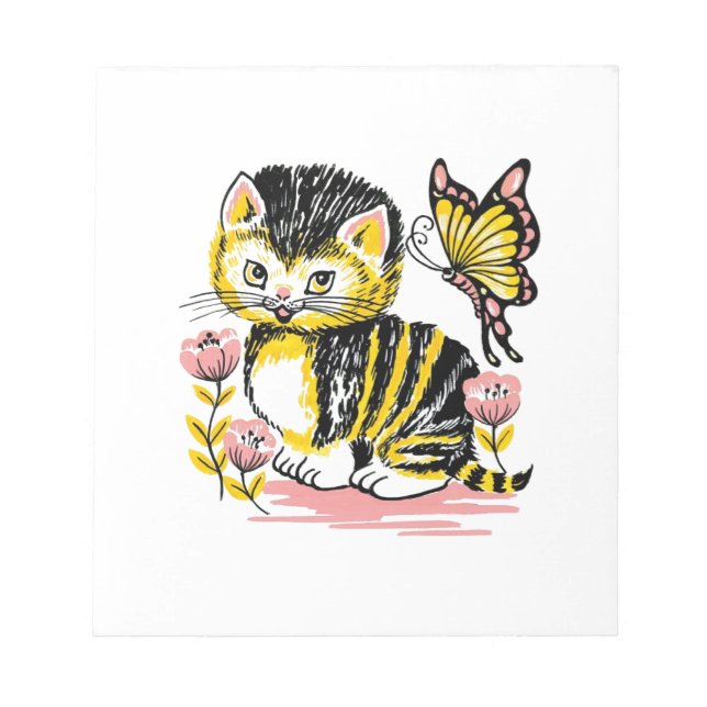 Bloc De Notas Mariposa y gatitos (Frente)