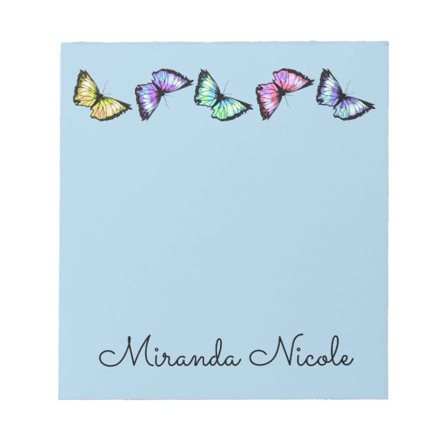 Bloc De Notas "Mariposas en bandas" (Frente)
