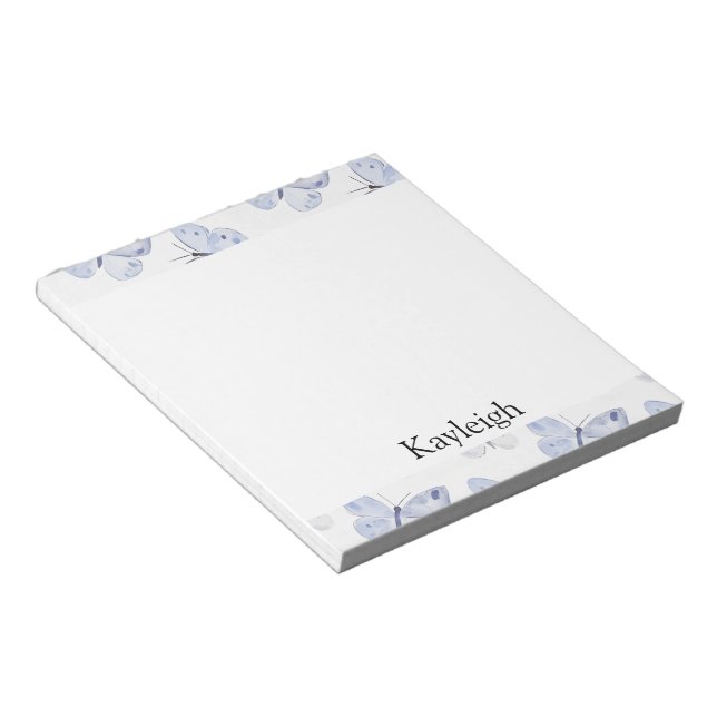 Bloc De Notas Mariposas Girly Purple Lavender (Lado Derecho)