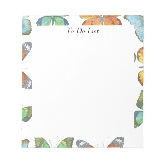 Bloc De Notas Mariposas que fluyen (Frente)