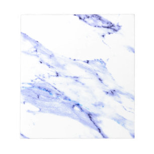 Bloc De Notas Mármol azul y blanco