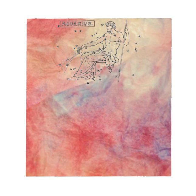 Bloc De Notas Mármol rosa Aquarius Notepad (Frente)