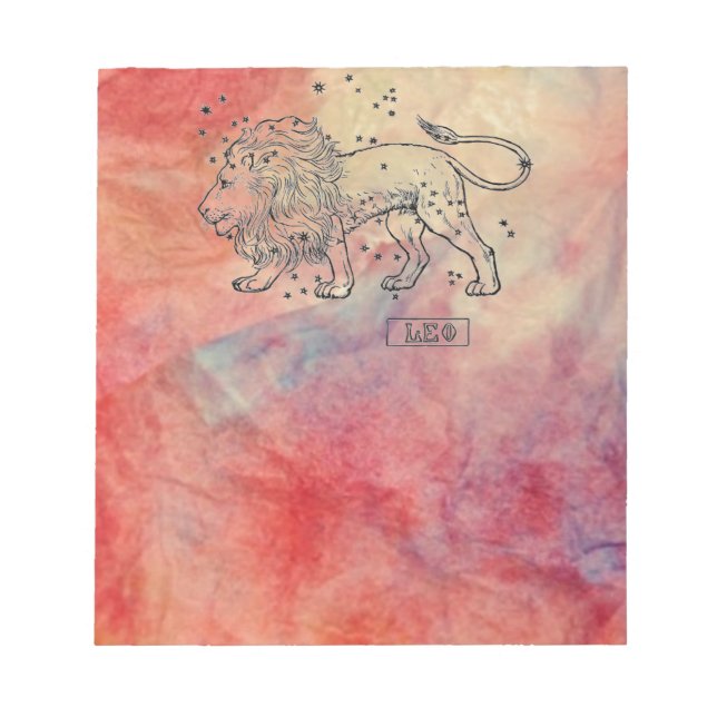 Bloc De Notas Mármol rosa Leo Notepad (Frente)