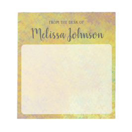 Bloc De Notas Marmoleado Dorado Hermoso Personalizado