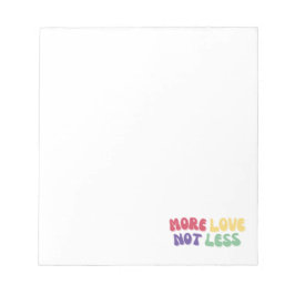 Bloc De Notas "Más amor, no menos amor"
