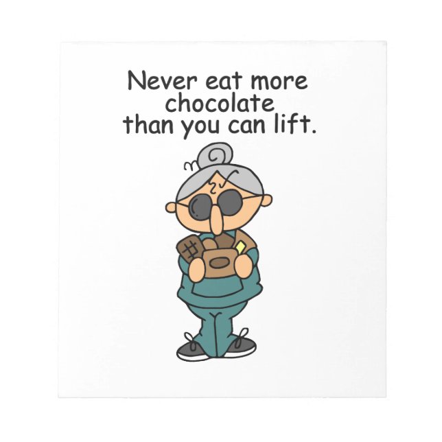 Bloc De Notas Más humor de chocolate (Frente)